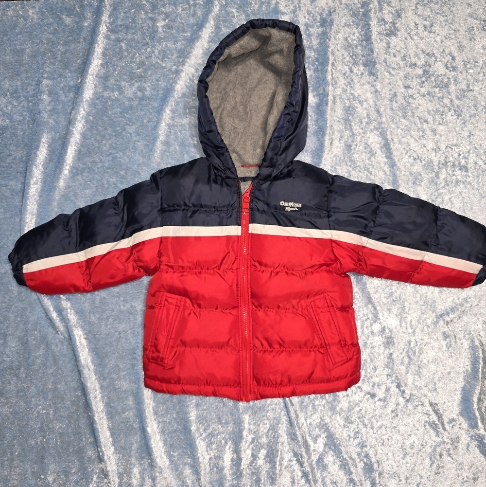 OshKosh B'gosh Red and Navy Puffer Jacket